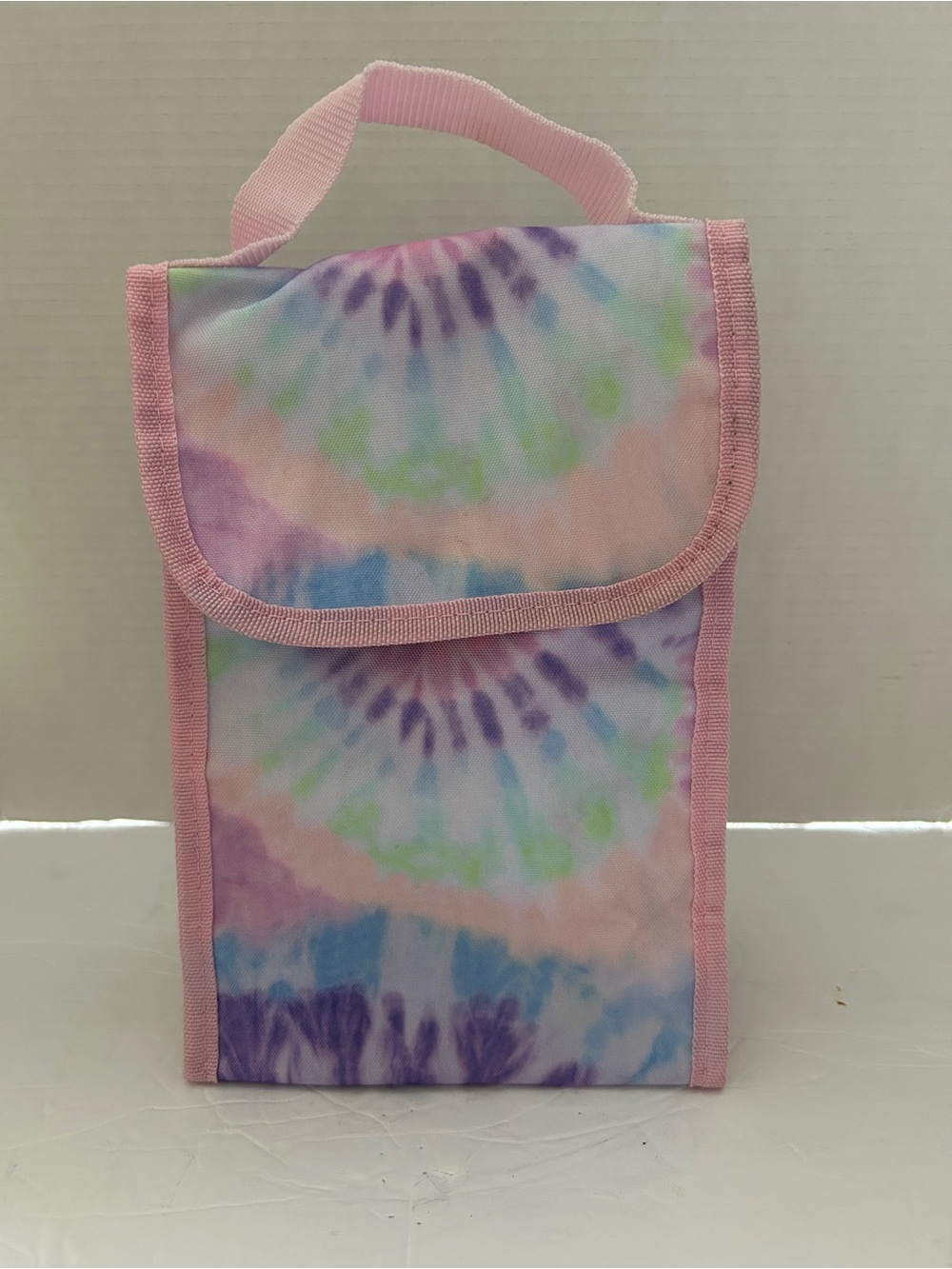 Source Unknown Pastel Tie-Dye Pink Lunch Tote
